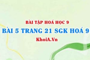 Bài 5 trang 21 SGK Hoá 9: Tính chất Hoá học của Oxit và Axit